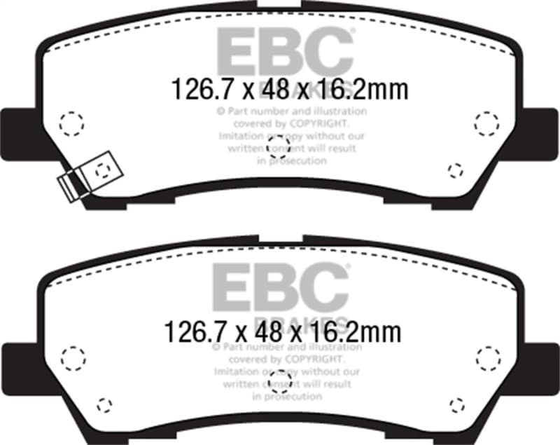 EBC Yellowstuff Brake Pad Sets - Photo - Unmounted