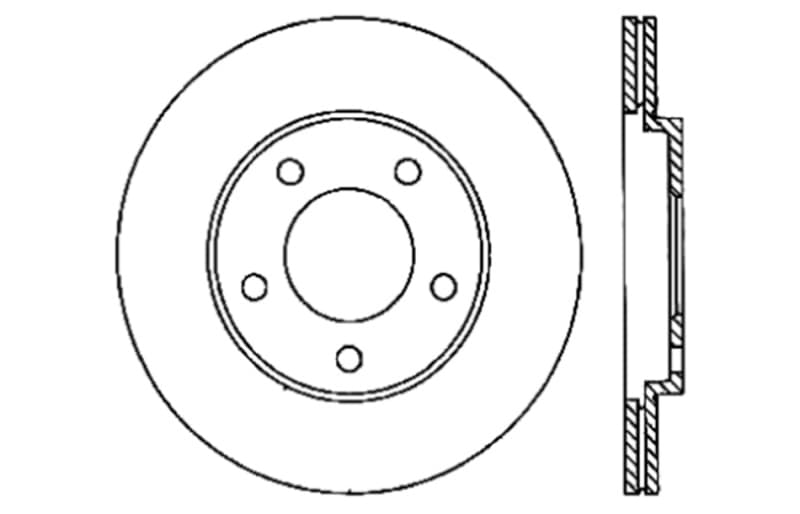 ST Drilled Sport Brake Rotors - Technical Drawing
