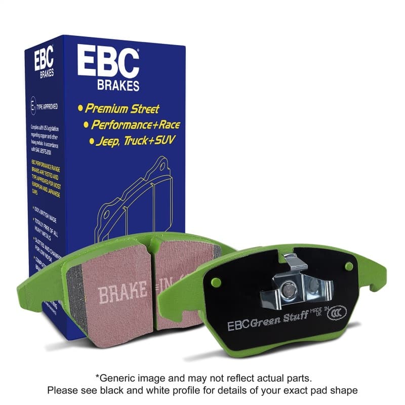 EBC Greenstuff Brake Pad Sets - Photo - Unmounted