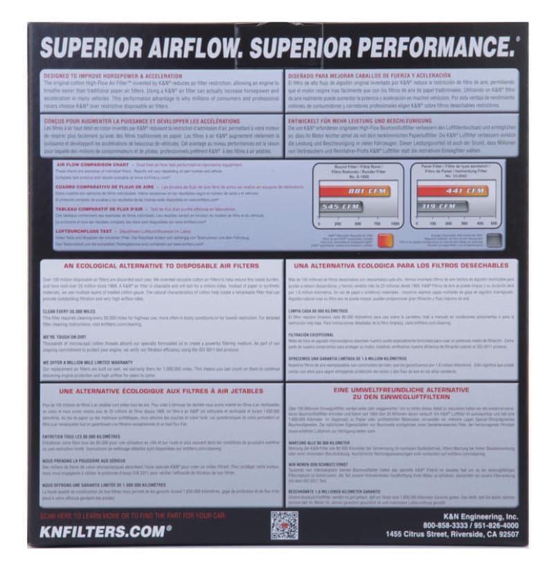 KN Drop in Air Filters - Photo - in package