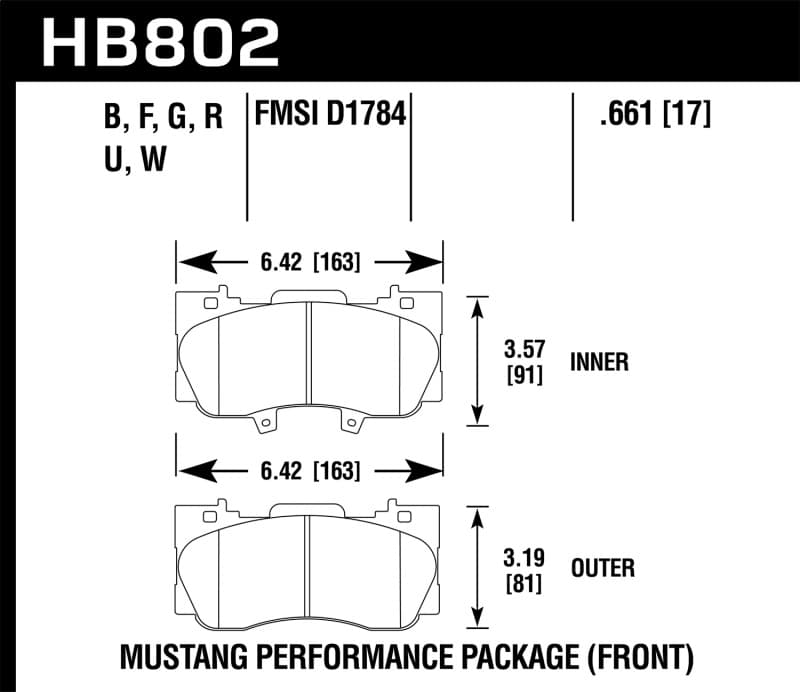 HAWK HPS 5.0 Brake Pad Sets
