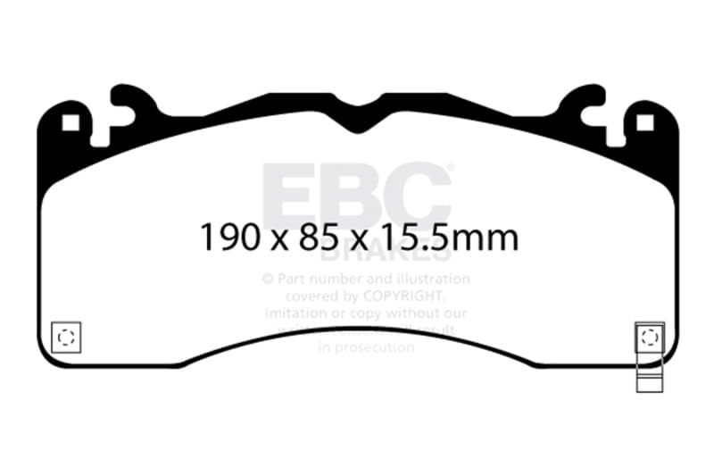 EBC Yellowstuff Brake Pad Sets - Photo - Unmounted