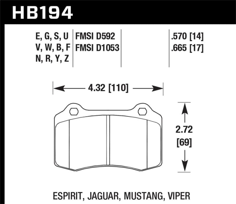HAWK HPS Brake Pad Sets - Photo - Primary