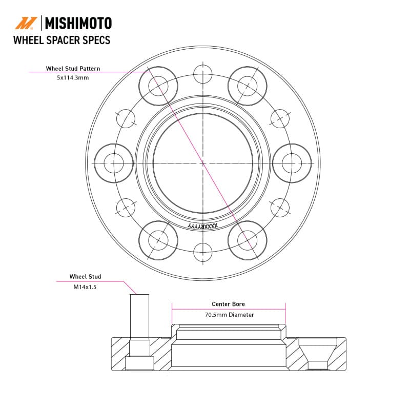 MM Wheel Spacers - Technical Drawing