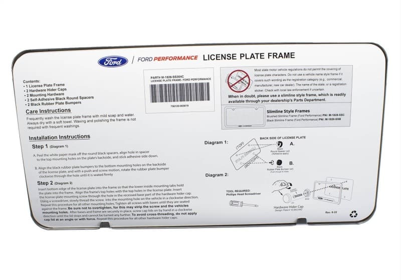 FR License Plate Frames - Photo - Unmounted