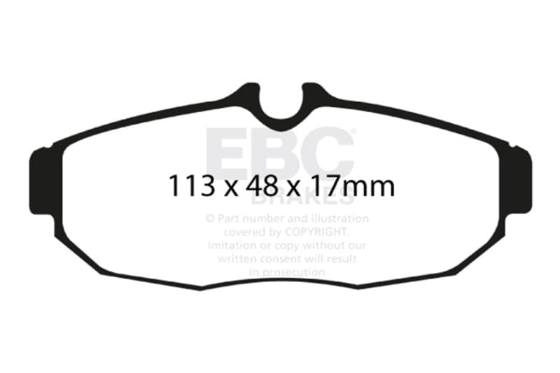 EBC Bluestuff Brake Pad Sets - Photo - Unmounted